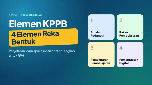 Elemen KPPB: 4 elemen Model Reka Bentuk Pembelajaran